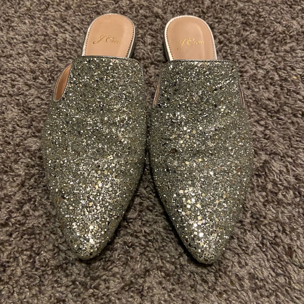 Size 7 Sparkly Slides - image 1